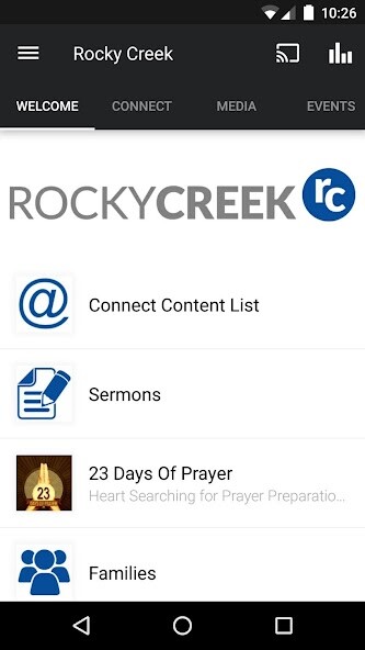 Run android online APK Rocky Creek Church from MyAndroid or emulate Rocky Creek Church using MyAndroid Run android online APK Rocky Creek Church from MyAndroid or emulate Rocky Creek Church using MyAndroid