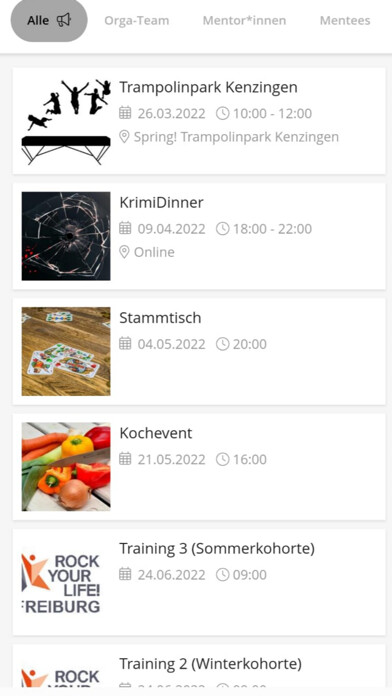 Emulate iPhone app ROCK YOUR LIFE! Freiburg using MyAndroid