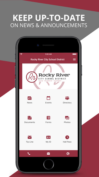 Emulate iPhone app Rocky River City Schools using MyAndroid