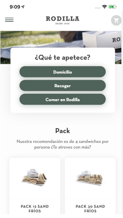 Emulate iPhone app Rodilla - Sándwiches artesanos using MyAndroid Emulate iPhone app Rodilla - Sándwiches artesanos using MyAndroid