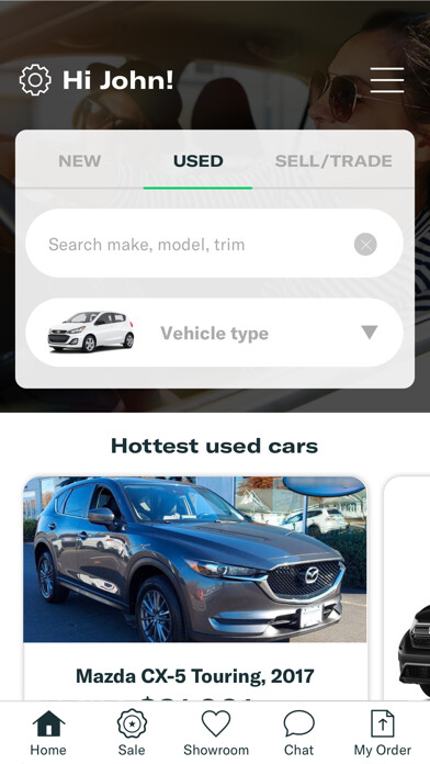 Emulate iPhone app Rodo - Buy/Lease your next car using MyAndroid