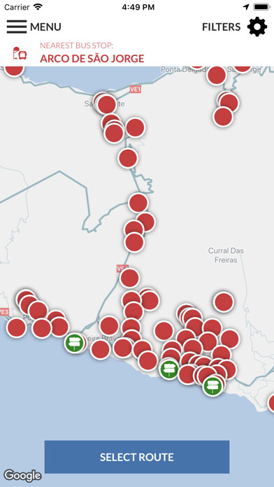 Emulate iPhone app Rodoeste using MyAndroid
