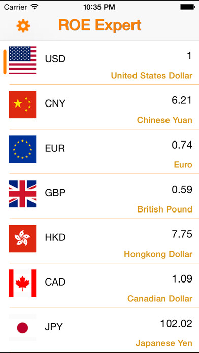 Emulate iPhone app ROE Expert-global exchange using MyAndroid