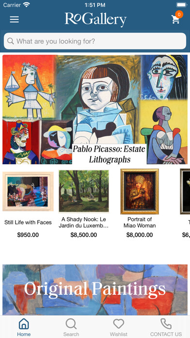 Emulate iPhone app RoGallery – Your Fine Art using MyAndroid Emulate iPhone app RoGallery – Your Fine Art using MyAndroid