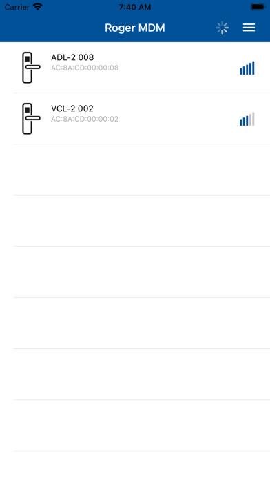 Emulate iPhone app Roger MDM using MyAndroid