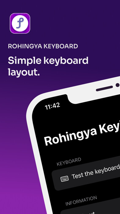 Emulate iPhone app Rohingya Keyboard using MyAndroid