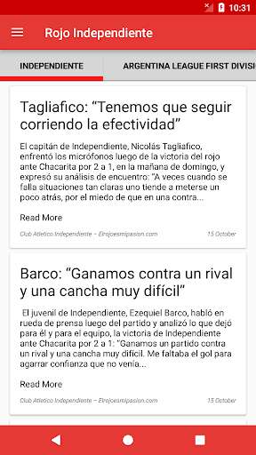 Run android online APK Rojo Independiente from MyAndroid or emulate Rojo Independiente using MyAndroid