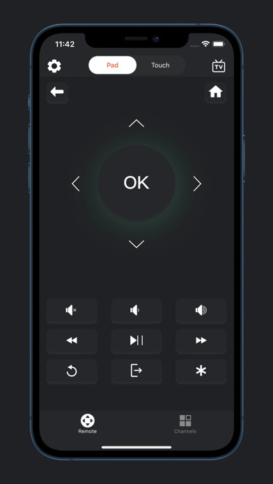 Emulate iPhone app Roku Remote TV - Rokie Remote using MyAndroid