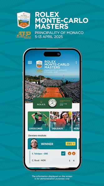 Emulate iPhone app Rolex Monte-Carlo Masters using MyAndroid Emulate iPhone app Rolex Monte-Carlo Masters using MyAndroid
