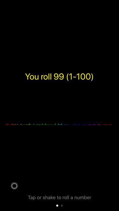 Emulate iPhone app Roll a random number using MyAndroid