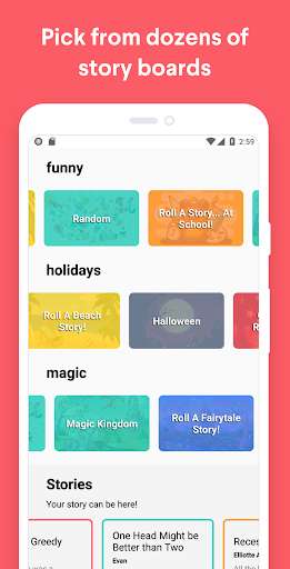 Run android online APK Roll A Story - Guide your imagination from MyAndroid or emulate Roll A Story - Guide your imagination using MyAndroid
