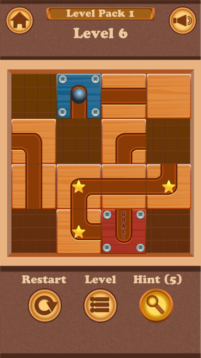 Emulate iPhone app Roll Blocking Ball - Slide Puzzle using MyAndroid