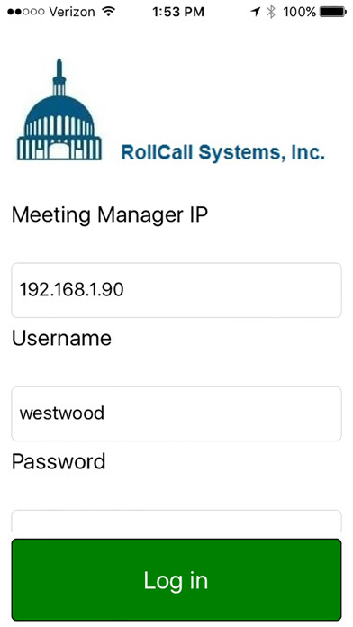 Emulate iPhone app RollCall Systems Member App using MyAndroid