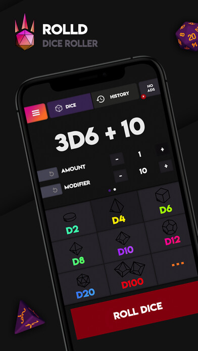 Emulate iPhone app Rolld - Dice Roller using MyAndroid Emulate iPhone app Rolld - Dice Roller using MyAndroid