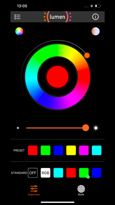 Emulate iPhone app Rollei Lumen using MyAndroid