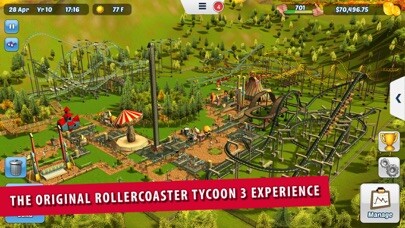 Emulate iPhone app RollerCoaster Tycoon® 3 using MyAndroid