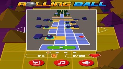 Emulate iPhone app Rolling Ball Fall Down Endless Jump Sky Adventure using MyAndroid Emulate iPhone app Rolling Ball Fall Down Endless Jump Sky Adventure using MyAndroid