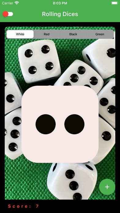 Emulate iPhone app Rolling Dices using MyAndroid