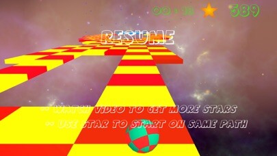 Emulate iPhone app Roll The Ball In Space using MyAndroid