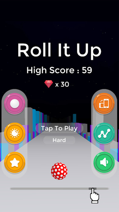 Emulate iPhone app Roll Up Catch Up Speed Ball using MyAndroid