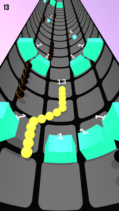 Emulate iPhone app Rolly Snake Vs Vortex Block using MyAndroid
