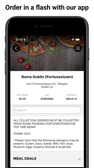 Emulate iPhone app Roma Dublin Takeaway using MyAndroid Emulate iPhone app Roma Dublin Takeaway using MyAndroid