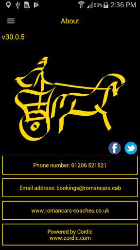 Run android online APK Roman Cars Colchester from MyAndroid or emulate Roman Cars Colchester using MyAndroid