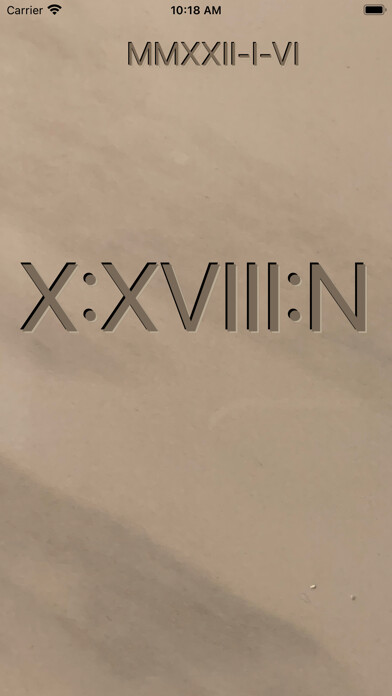 Emulate iPhone app Roman Digital Clock using MyAndroid