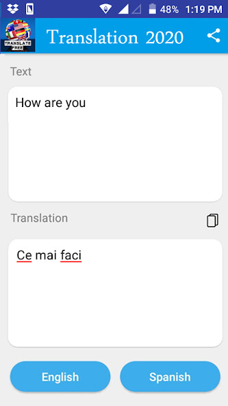 Run android online APK Romanian - English Translator 2021 from MyAndroid or emulate Romanian - English Translator 2021 using MyAndroid