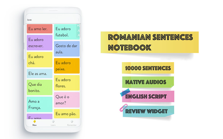 Run android online APK Romanian Sentences Notebook from MyAndroid or emulate Romanian Sentences Notebook using MyAndroid