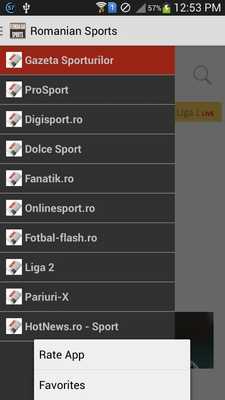 Emulate Android APK Romanian Sports News