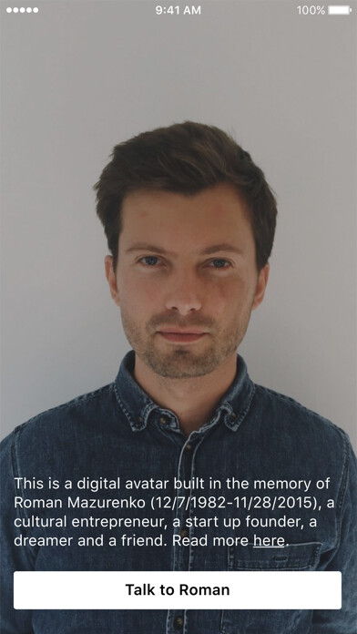 Emulate iPhone app Roman Mazurenko using MyAndroid