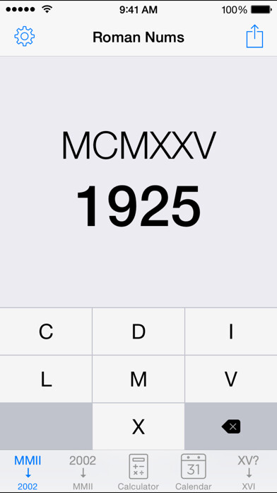 Emulate iPhone app Roman Nums : Converter using MyAndroid Emulate iPhone app Roman Nums : Converter using MyAndroid