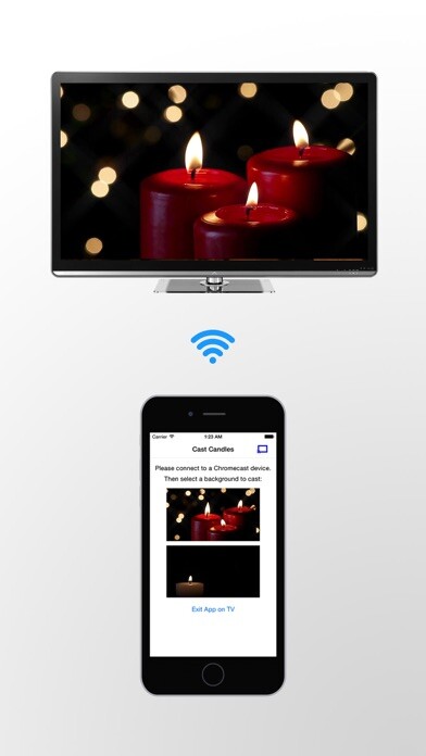 Emulate iPhone app Romantic Candles on TV using MyAndroid Emulate iPhone app Romantic Candles on TV using MyAndroid