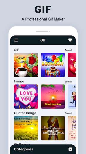 Run android online APK Romantic Couple Good Morning Love Birthday GIF from MyAndroid or emulate Romantic Couple Good Morning Love Birthday GIF using MyAndroid