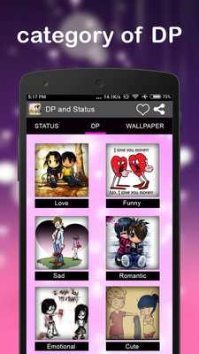 Emulate Android APK Romantic Display Picture