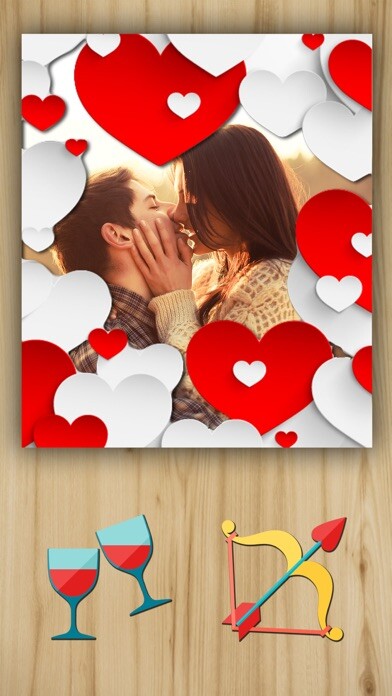 Emulate iPhone app Romantic love photo frames - Photomontage using MyAndroid Emulate iPhone app Romantic love photo frames - Photomontage using MyAndroid