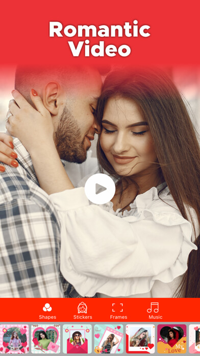 Emulate iPhone app Romantic Video Maker Songs using MyAndroid