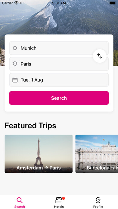 Emulate iPhone app Rome2Rio: Trip Planner using MyAndroid Emulate iPhone app Rome2Rio: Trip Planner using MyAndroid