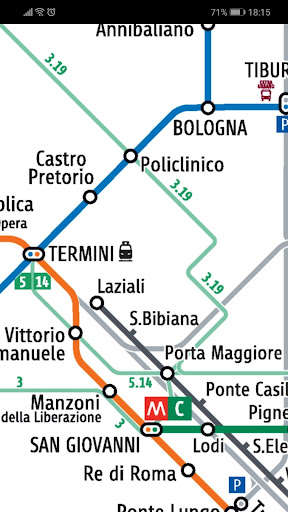 Run android online APK Rome Metro & Rail Map from MyAndroid or emulate Rome Metro & Rail Map using MyAndroid