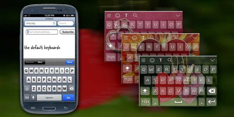 Emulate Android APK Romentic Heart Keyboard Theme