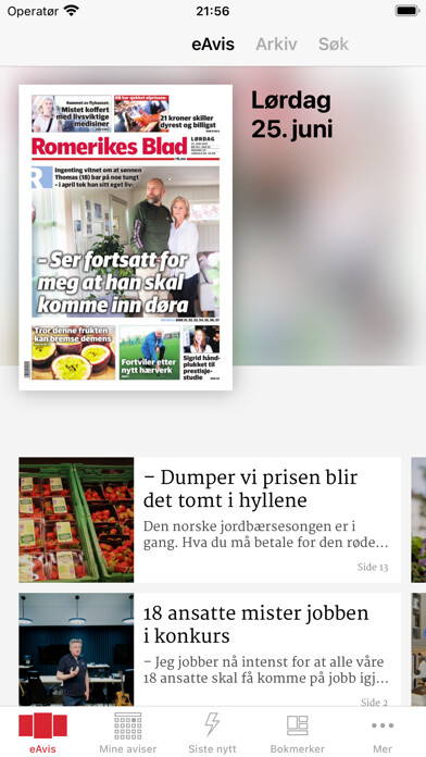Emulate iPhone app Romerikes Blad eAvis using MyAndroid Emulate iPhone app Romerikes Blad eAvis using MyAndroid