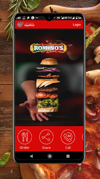 Run android online APK Rominos Pizzas from MyAndroid or emulate Rominos Pizzas using MyAndroid