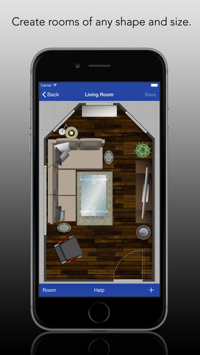 Emulate iPhone app Rooms Pro - Easy Room Layouts using MyAndroid Emulate iPhone app Rooms Pro - Easy Room Layouts using MyAndroid
