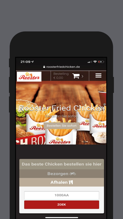 Emulate iPhone app Rooster Fried Chicken using MyAndroid Emulate iPhone app Rooster Fried Chicken using MyAndroid