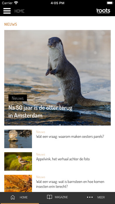 Emulate iPhone app Roots Magazine using MyAndroid Emulate iPhone app Roots Magazine using MyAndroid