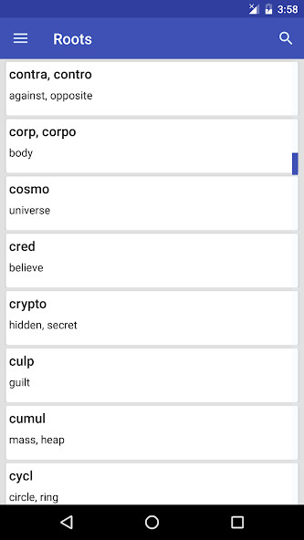 Run android online APK Root Words : Prefix Suffix from MyAndroid or emulate Root Words : Prefix Suffix using MyAndroid Run android online APK Root Words : Prefix Suffix from MyAndroid or emulate Root Words : Prefix Suffix using MyAndroid