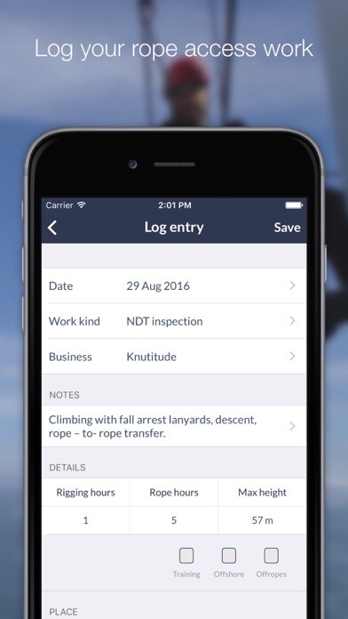 Emulate iPhone app Rope Access Logbook using MyAndroid Emulate iPhone app Rope Access Logbook using MyAndroid