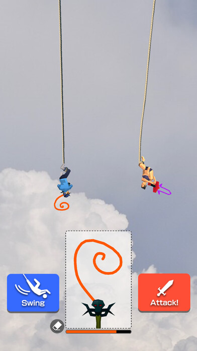 Emulate iPhone app Rope Fight 3D using MyAndroid