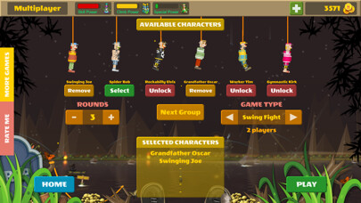 Emulate iPhone app Rope Heroes : Hole Runner Game using MyAndroid